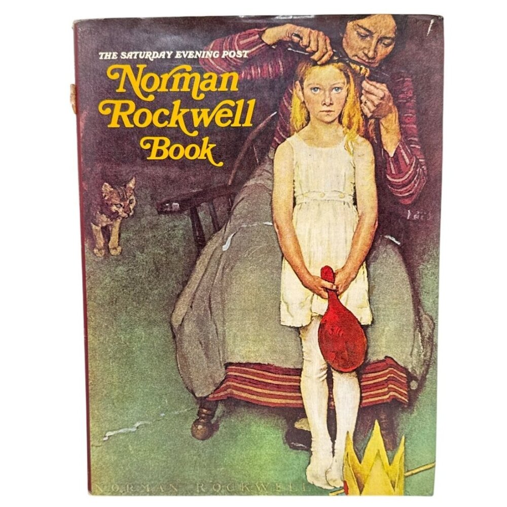 The Saturday Evening Post Norman Rockwell Book Hardcover Vintage Collectible